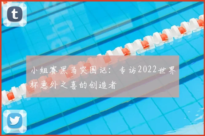 小组赛黑马突围记:专访2022世界杯意外之喜的创造者
