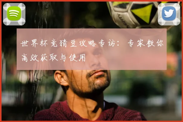 世界杯竞猜豆攻略专访：专家教你高效获取与使用